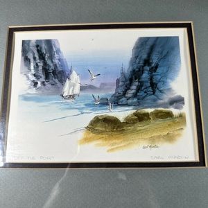 Vintage “Off the point” print by Carl Martin